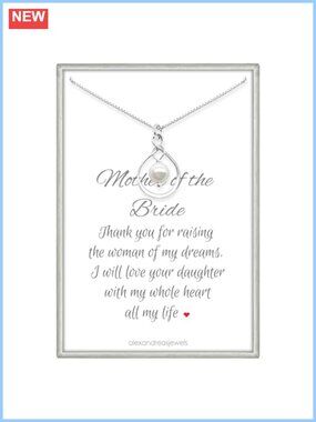 Sterling Silver Infinity Pearl Necklace Mother of the Bride Wedding Gift